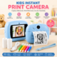 Instant Photo Printer Camera for Kids - Digital Camera with Instant Thermal Printing for Boys & Girls