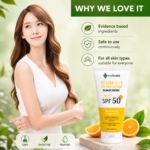 Vitamin C + E Super Bright Sunscreen SPF 50 PA+++ - Daily UV Protection | 60g × Pack of 3