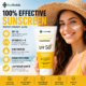 Vitamin C + E Super Bright Sunscreen SPF 50 PA+++ - Daily UV Protection | 60g × Pack of 3