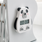 Digital Kitchen Timer with Large LCD Display & Loud Alarm – Magnetic Cooking Stopwatch (White)